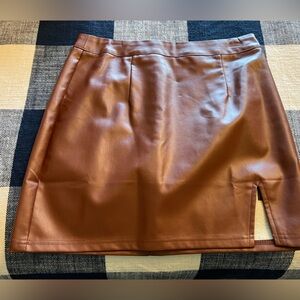 Lulus leather skirt